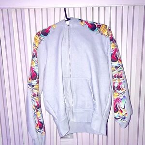 Supreme skulls zip up sweater size small